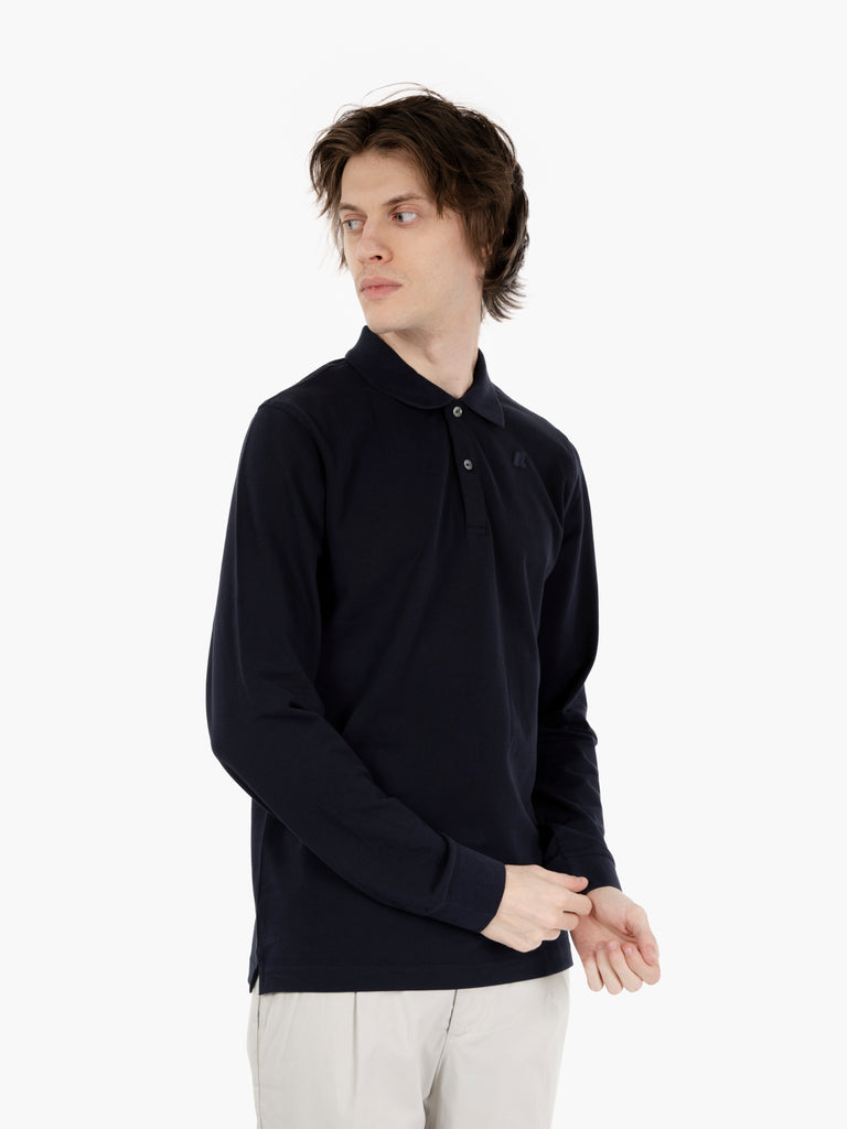 K-WAY - Polo Monju pique blue depth