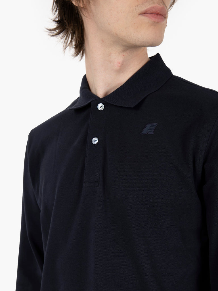 K-WAY - Polo Monju pique blue depth