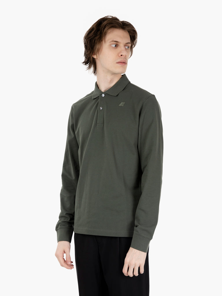 K-WAY - Polo Monju pique green blackish