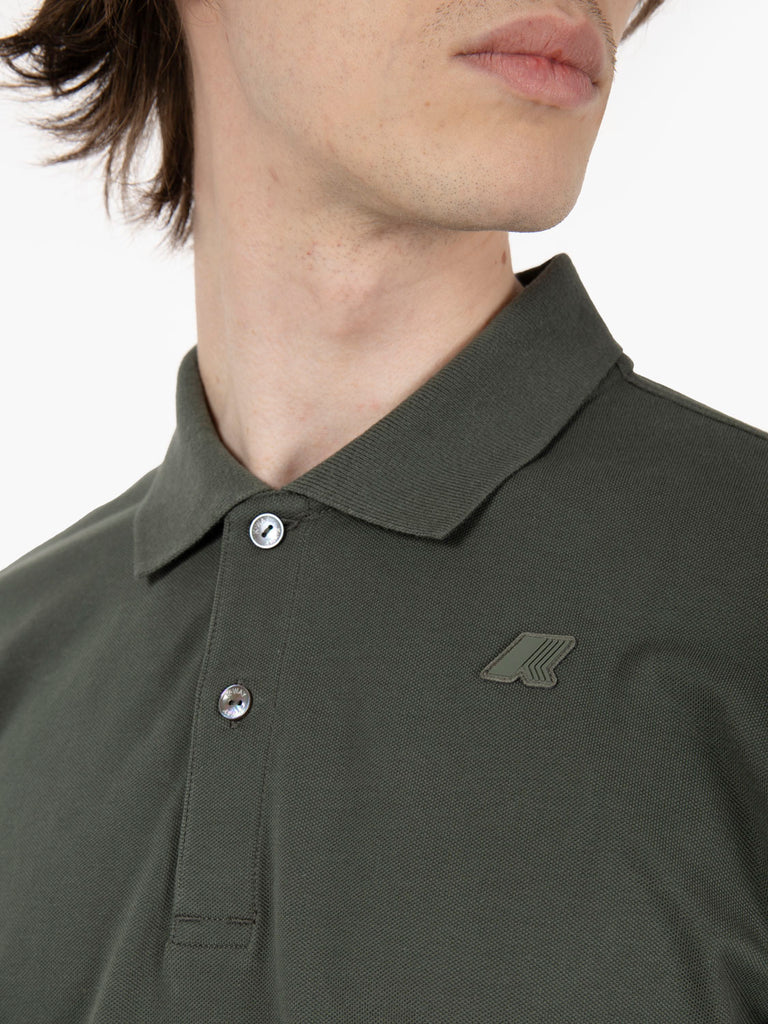 K-WAY - Polo Monju pique green blackish