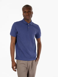Polo vincent pique deep cobalt