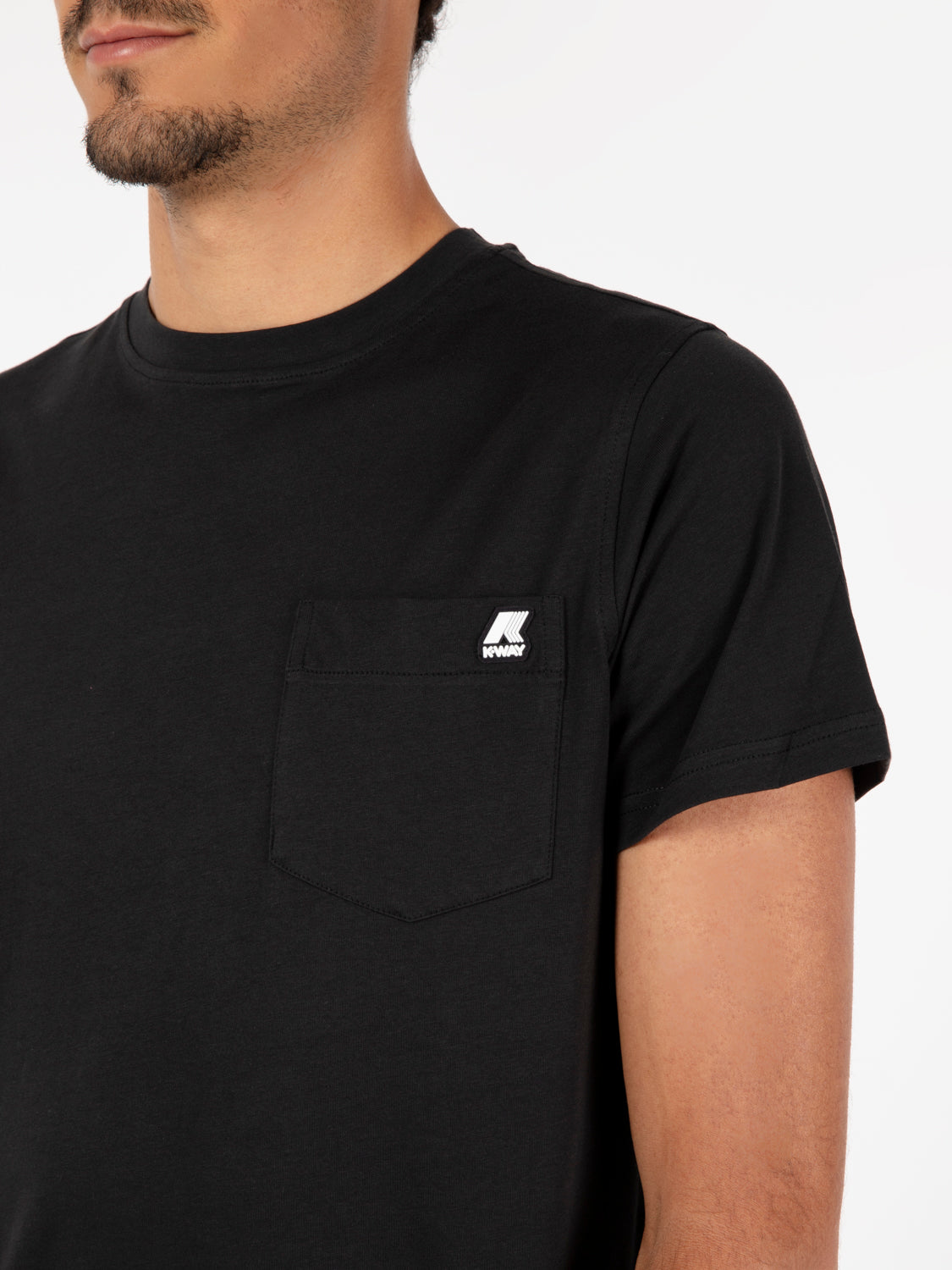 Sigur T-shirt with pocket black pure