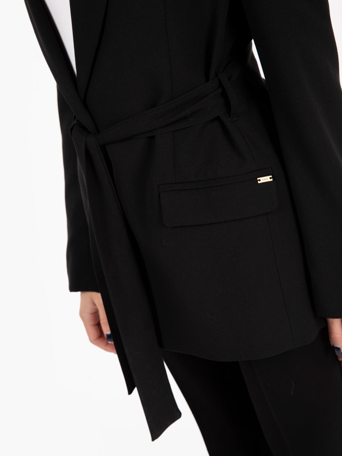 Blazer con fusciacca nero