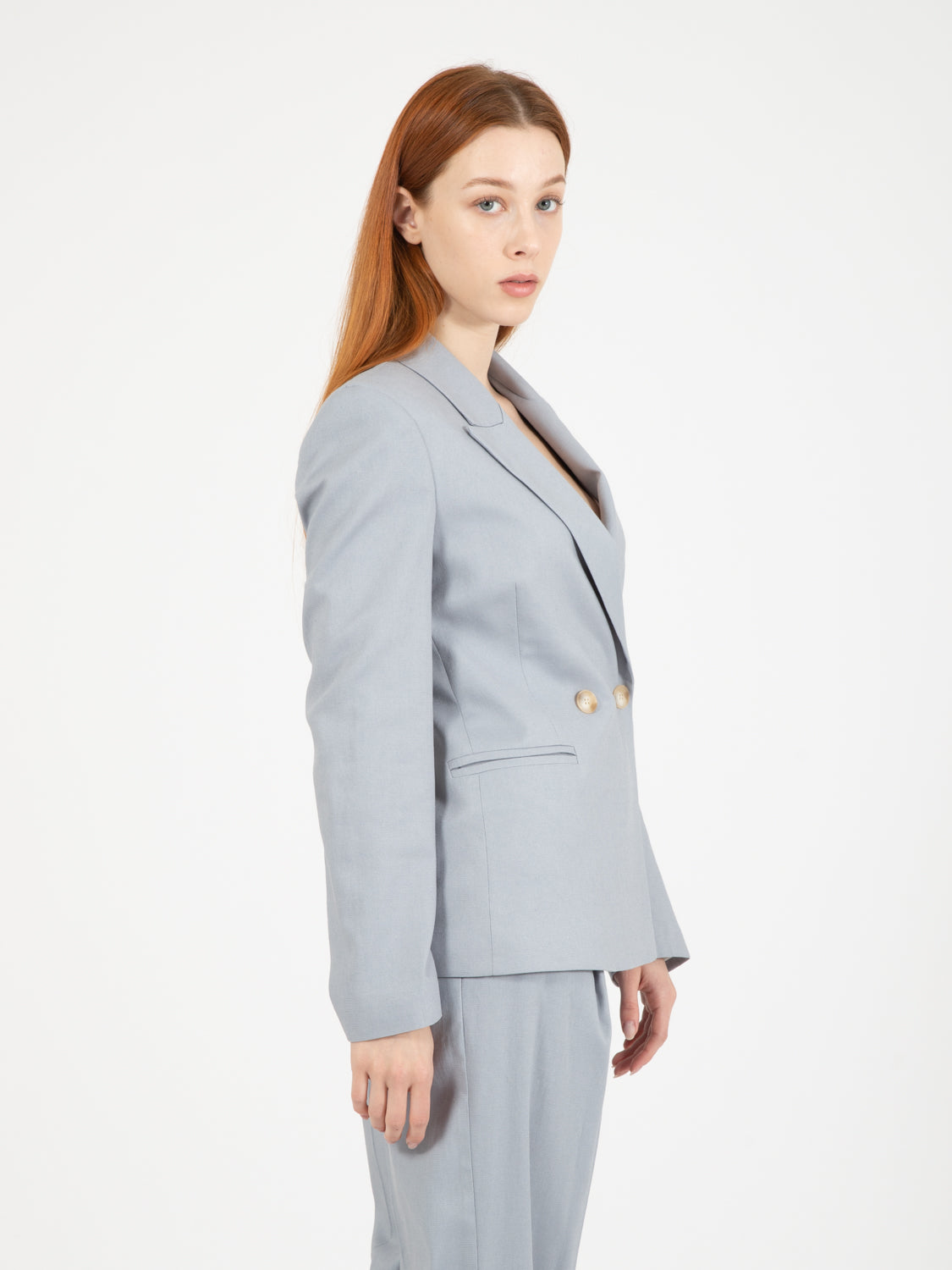 Blazer doppiopetto polvere
