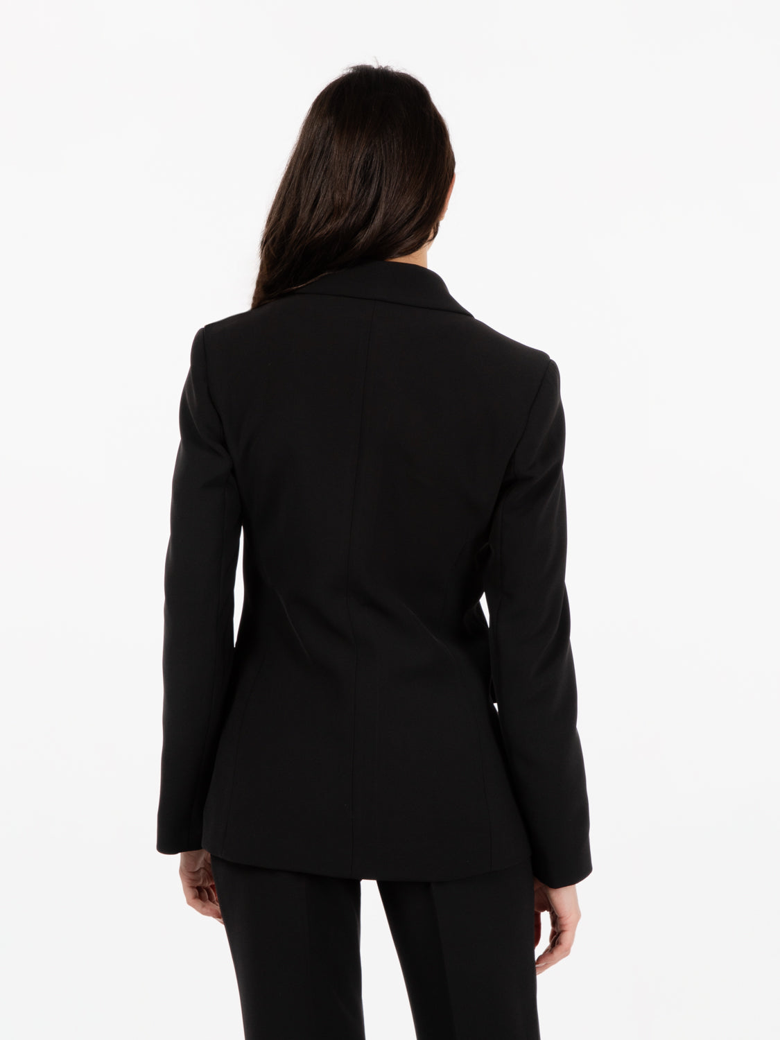 Blazer doppiopetto punta lancia nero