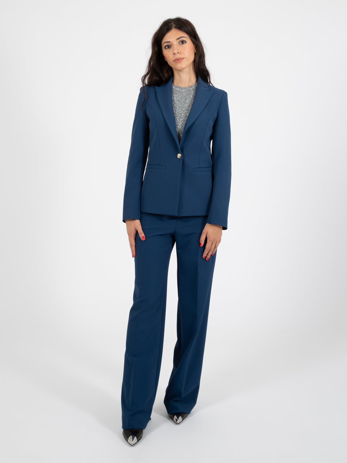 Blazer single-button blu