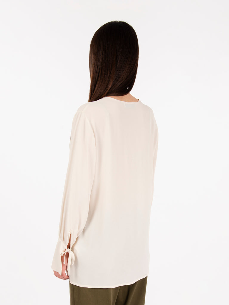 KAOS - Blusa con scollo a V gesso