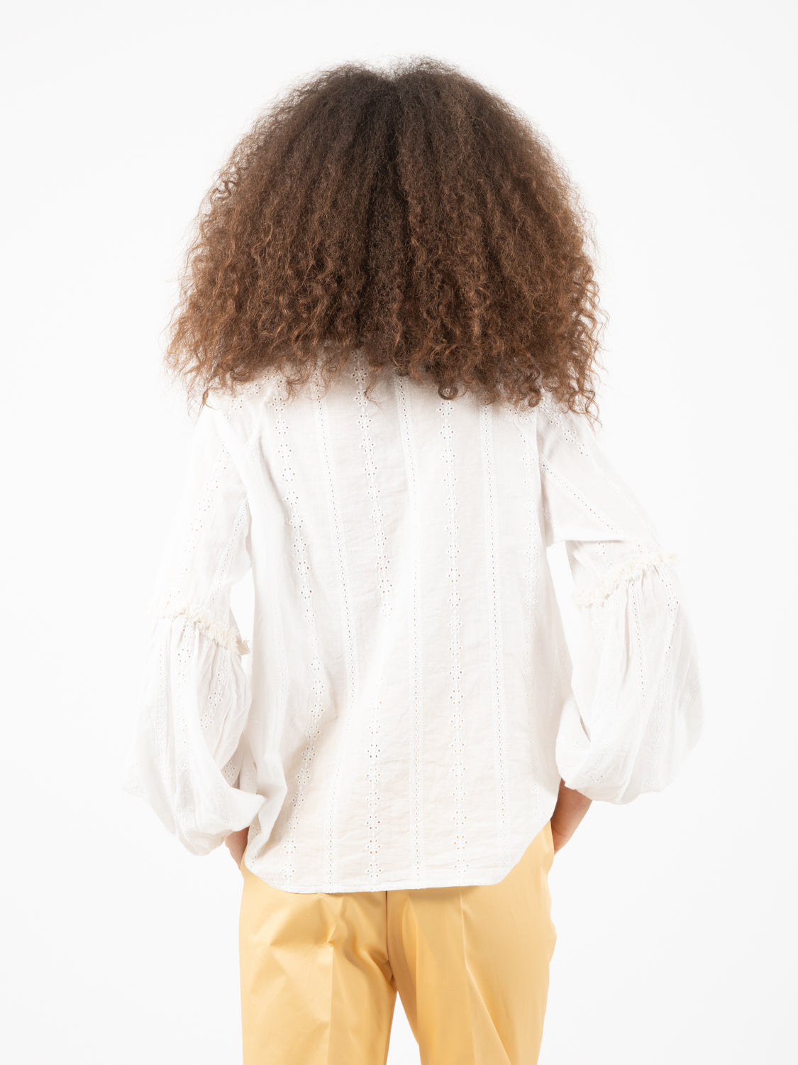 Blusa donna sangallo panna