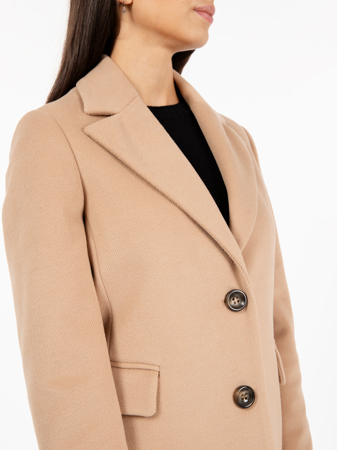 Cappotto sfiancato cammello