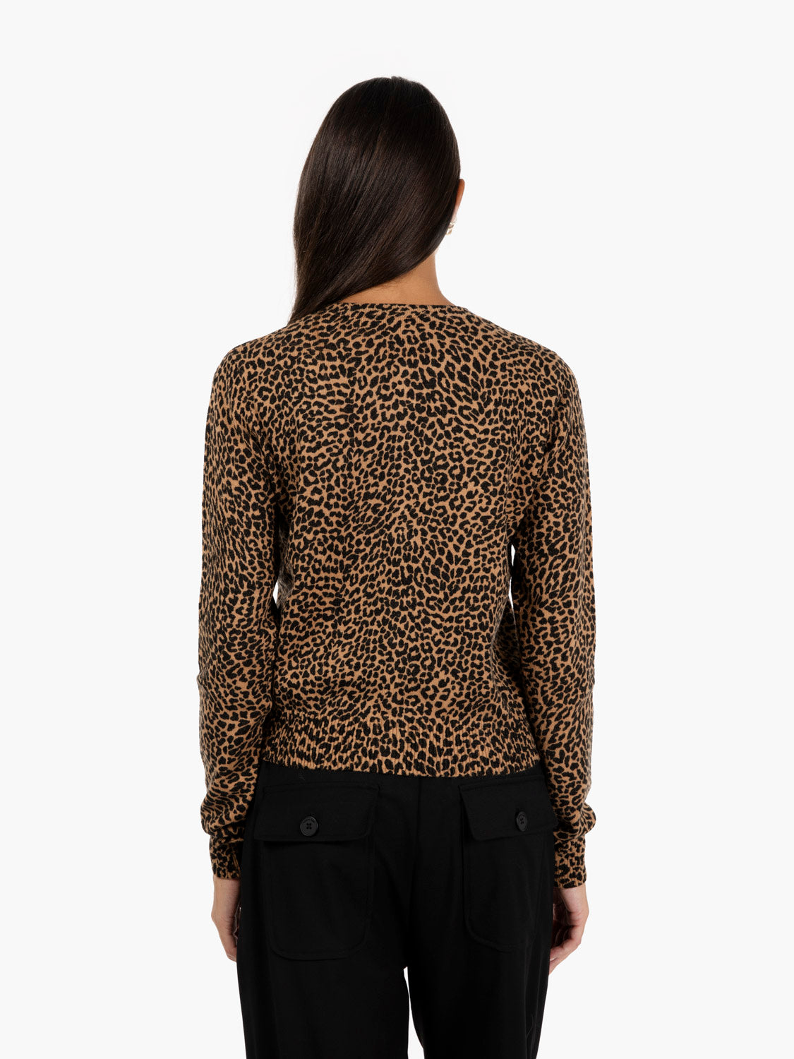 Cardigan con pietre maculato