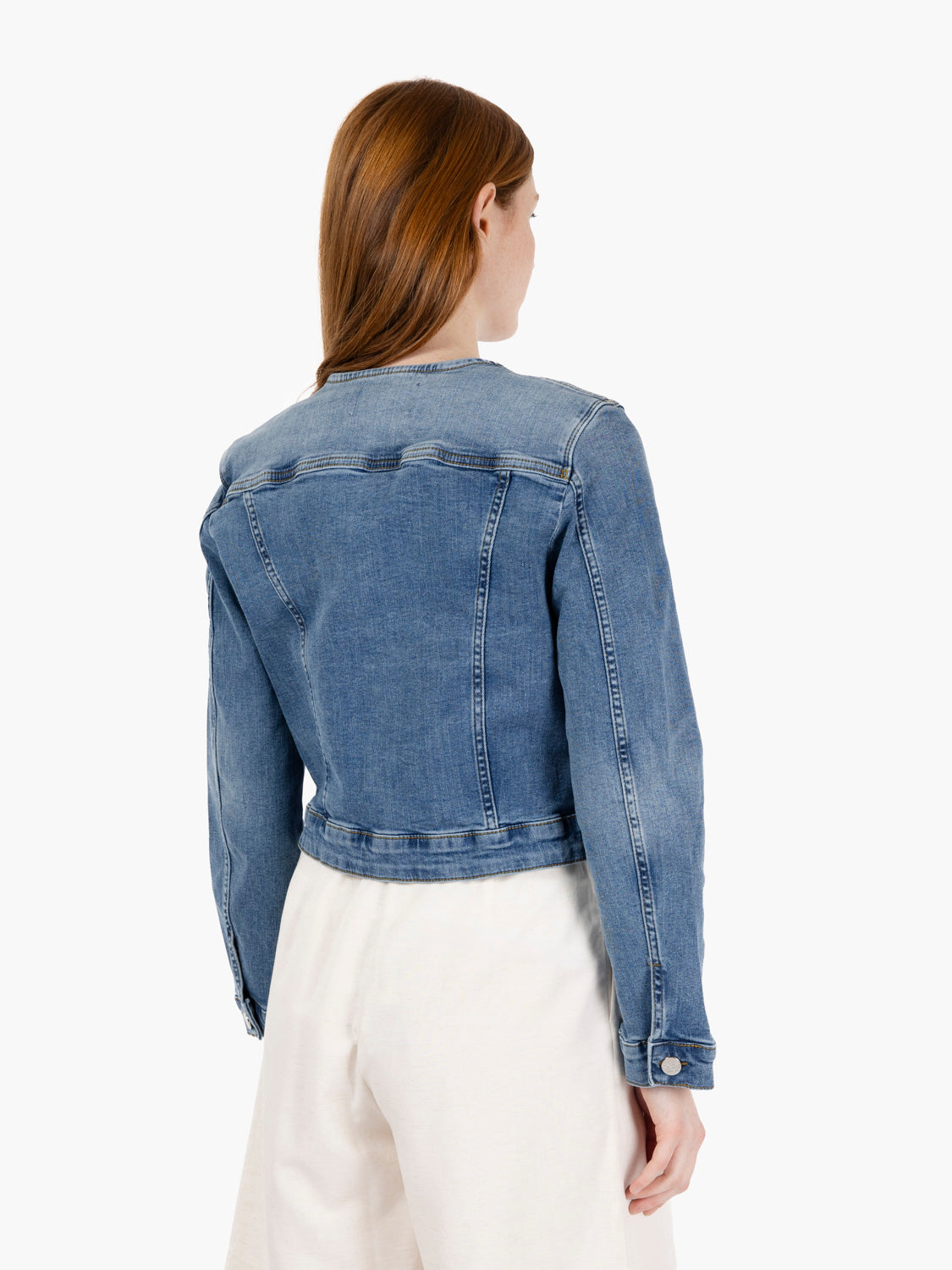 Giacca trucker in jeans medio