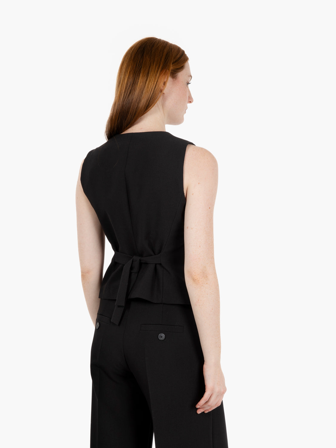 Gilet monopetto nero