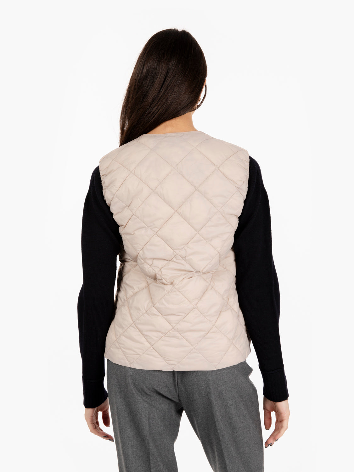 Kasha khaki quilted vest