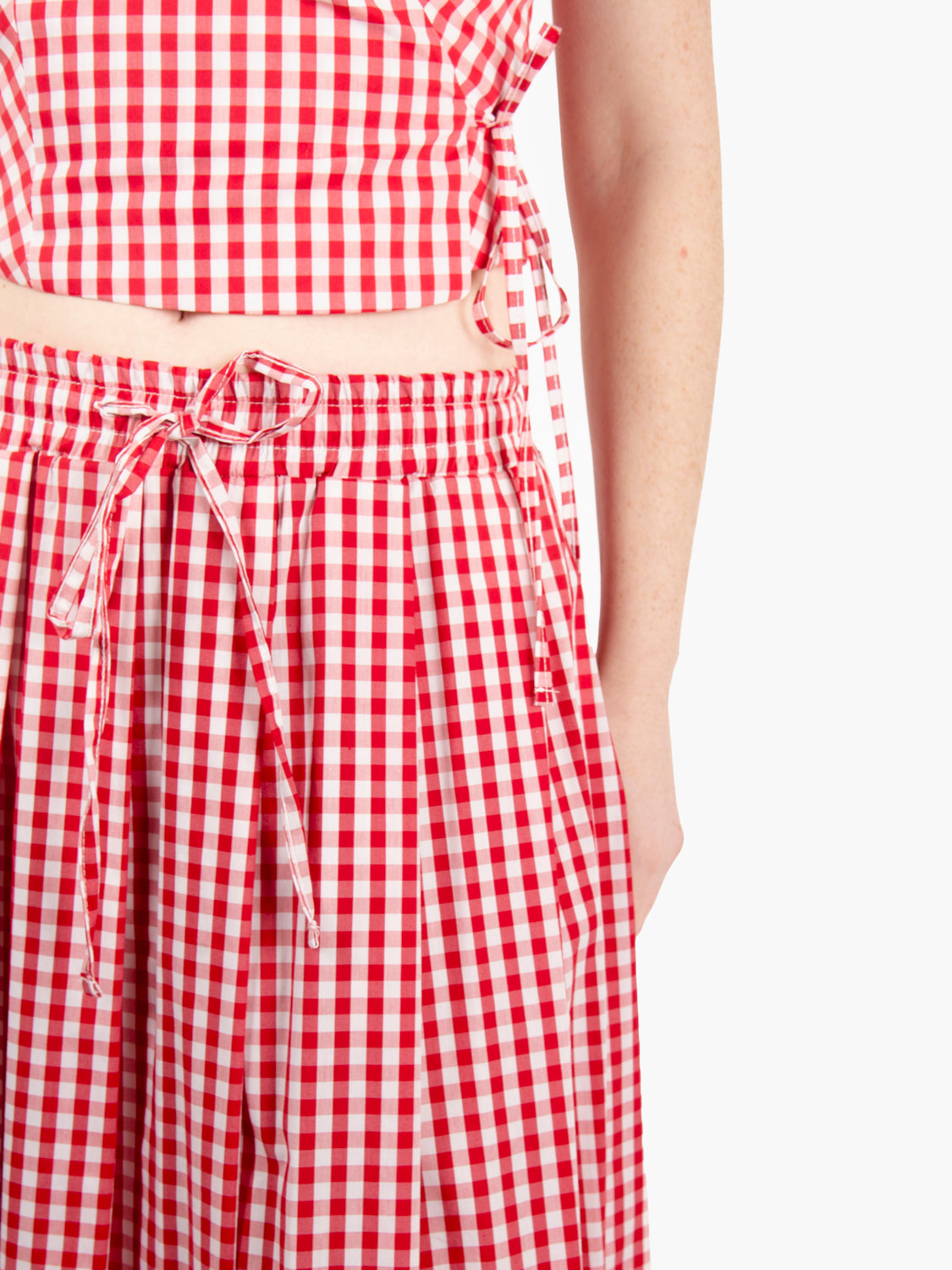 Gonna a quadri rosso / bianco