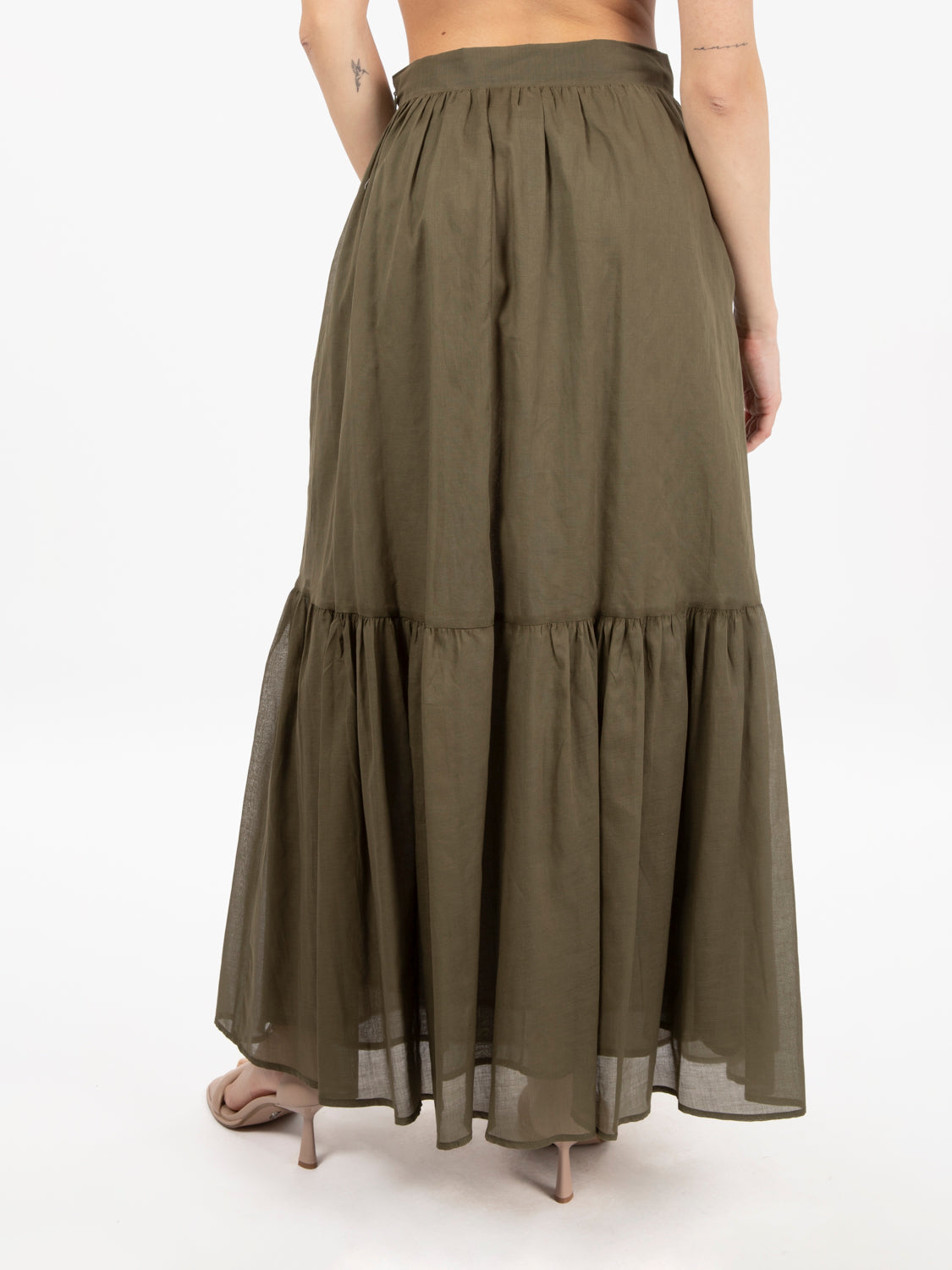 Long military skirt
