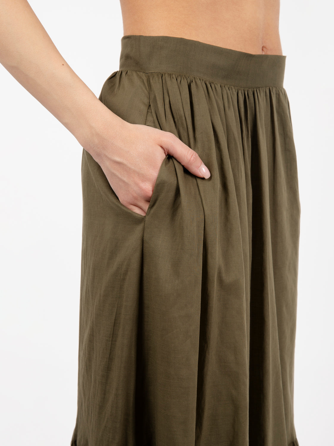 Long military skirt
