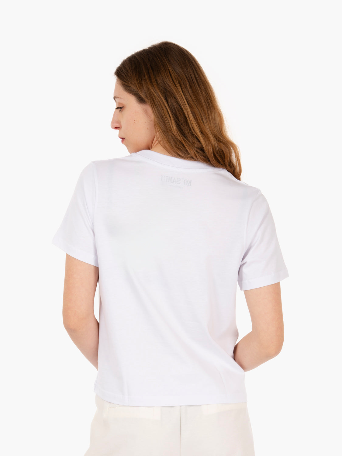 T-shirt Lemons regular fit bianca