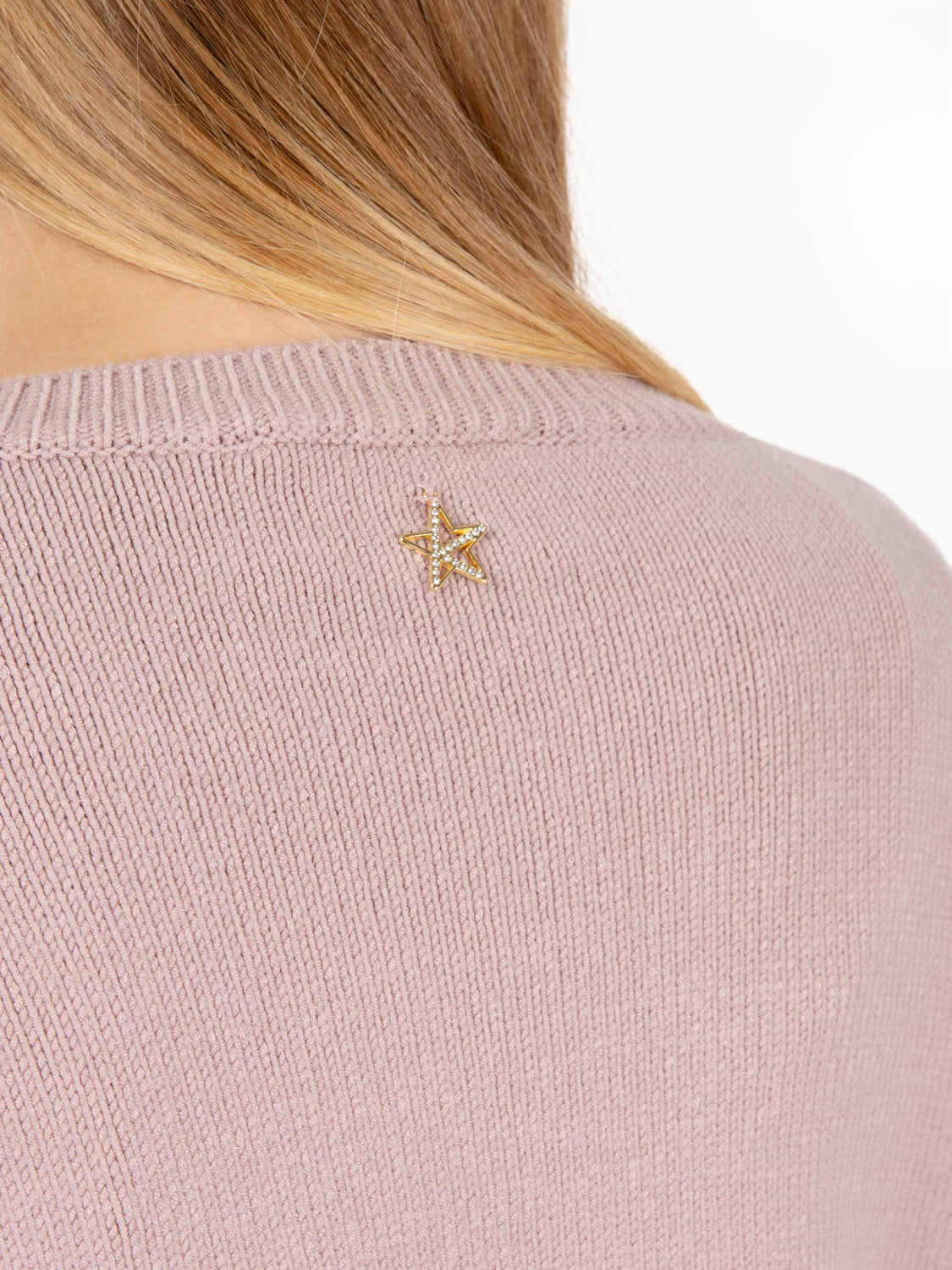 Maglia con spacchi laterali rosa