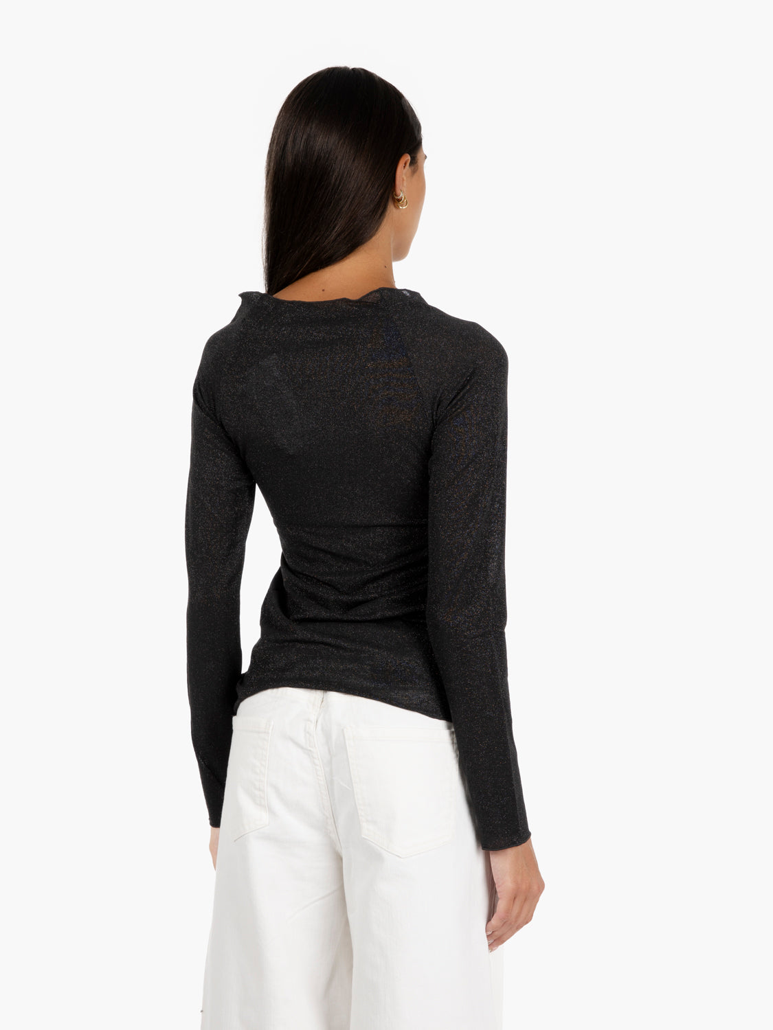 Maglia in lurex nero