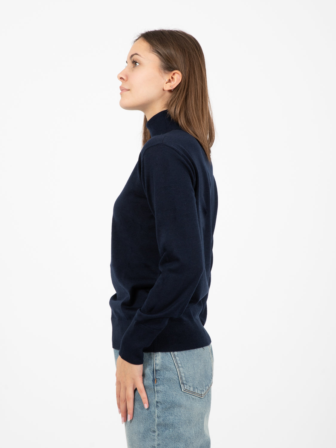 Light blue turtleneck sweater