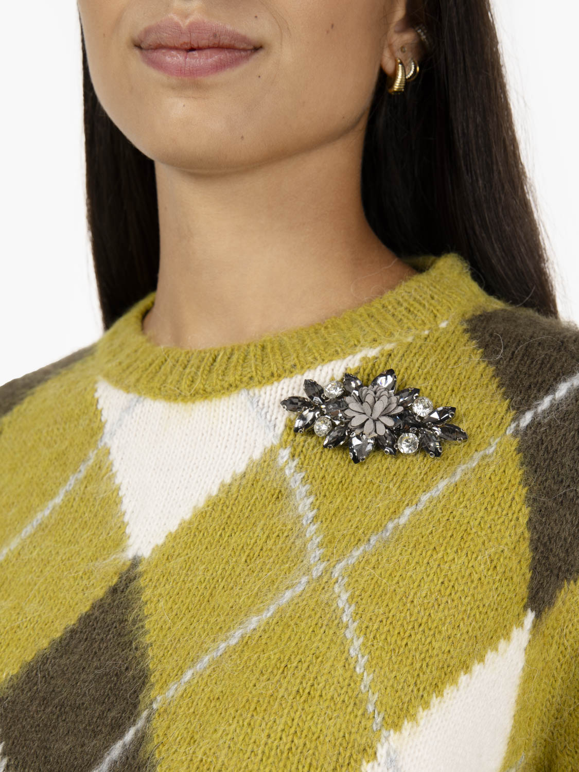 Oil diamond sweater