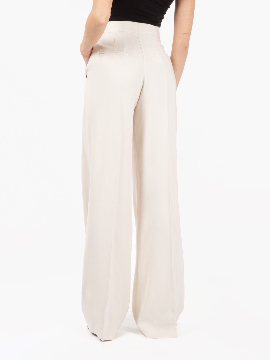 Ivory palazzo pants