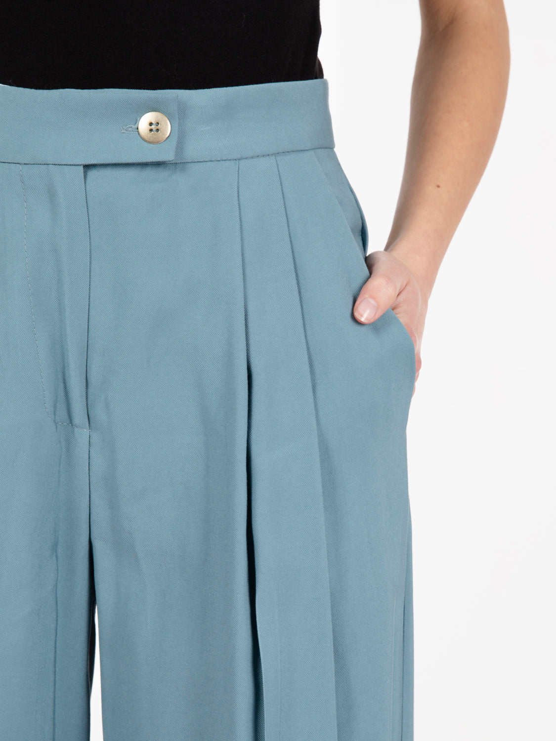 Palazzo trousers in powder
