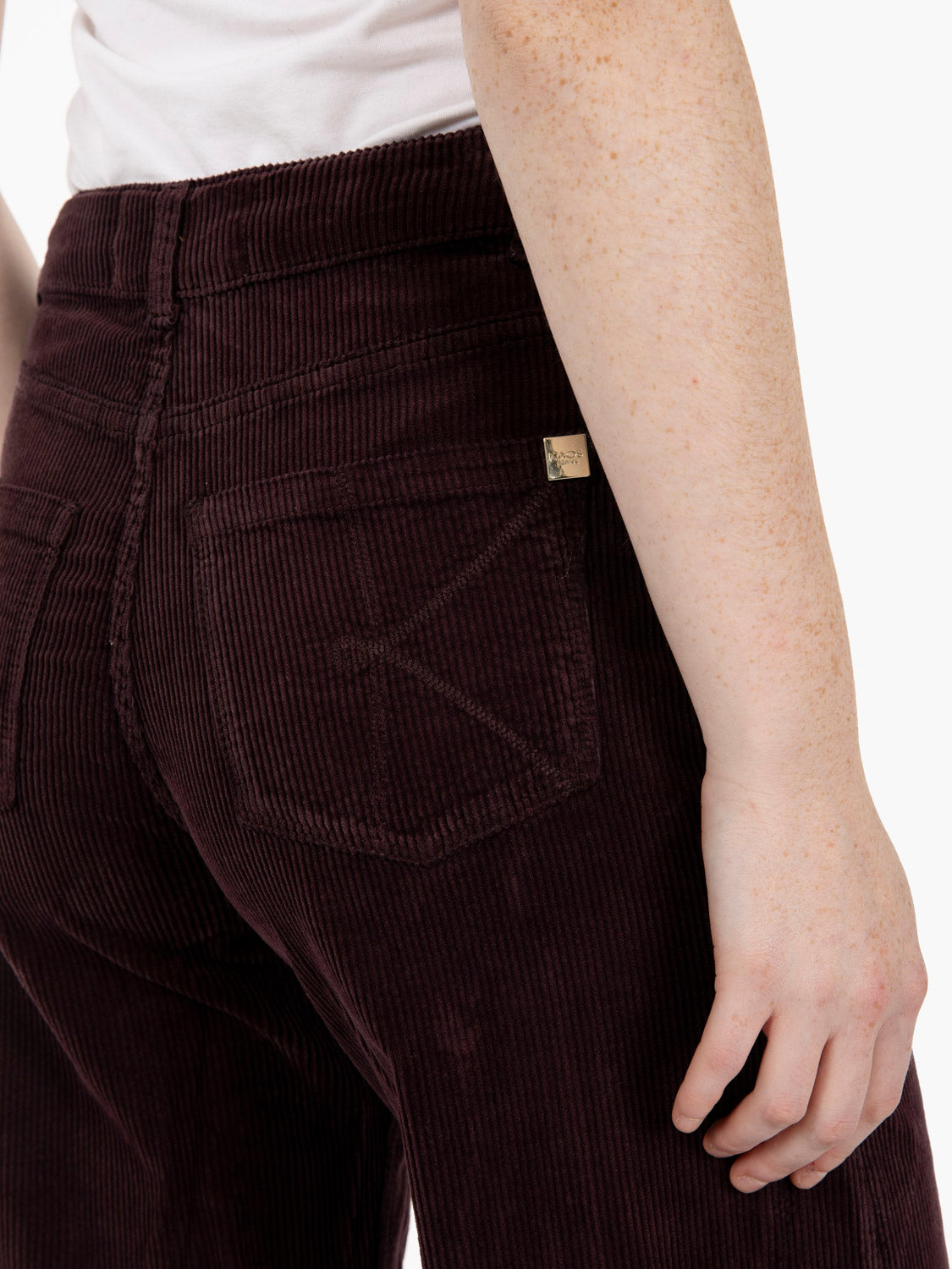Burgundy velvet palazzo trousers