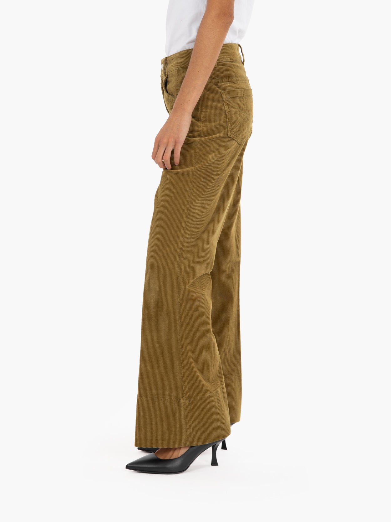 Oil velvet trumpet trousers