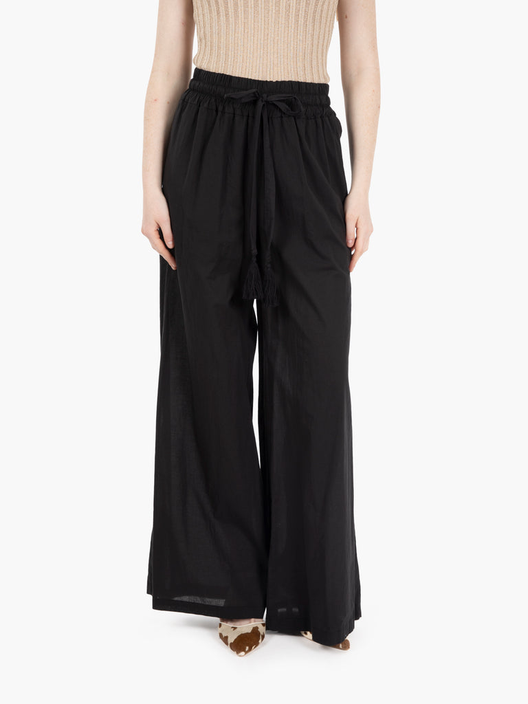 KAOS - Pantaloni in cotone nero