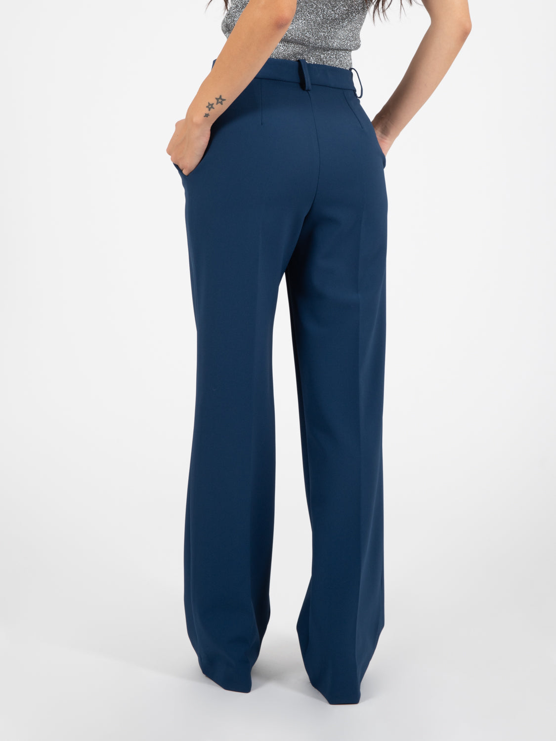 Pantaloni palazzo blu