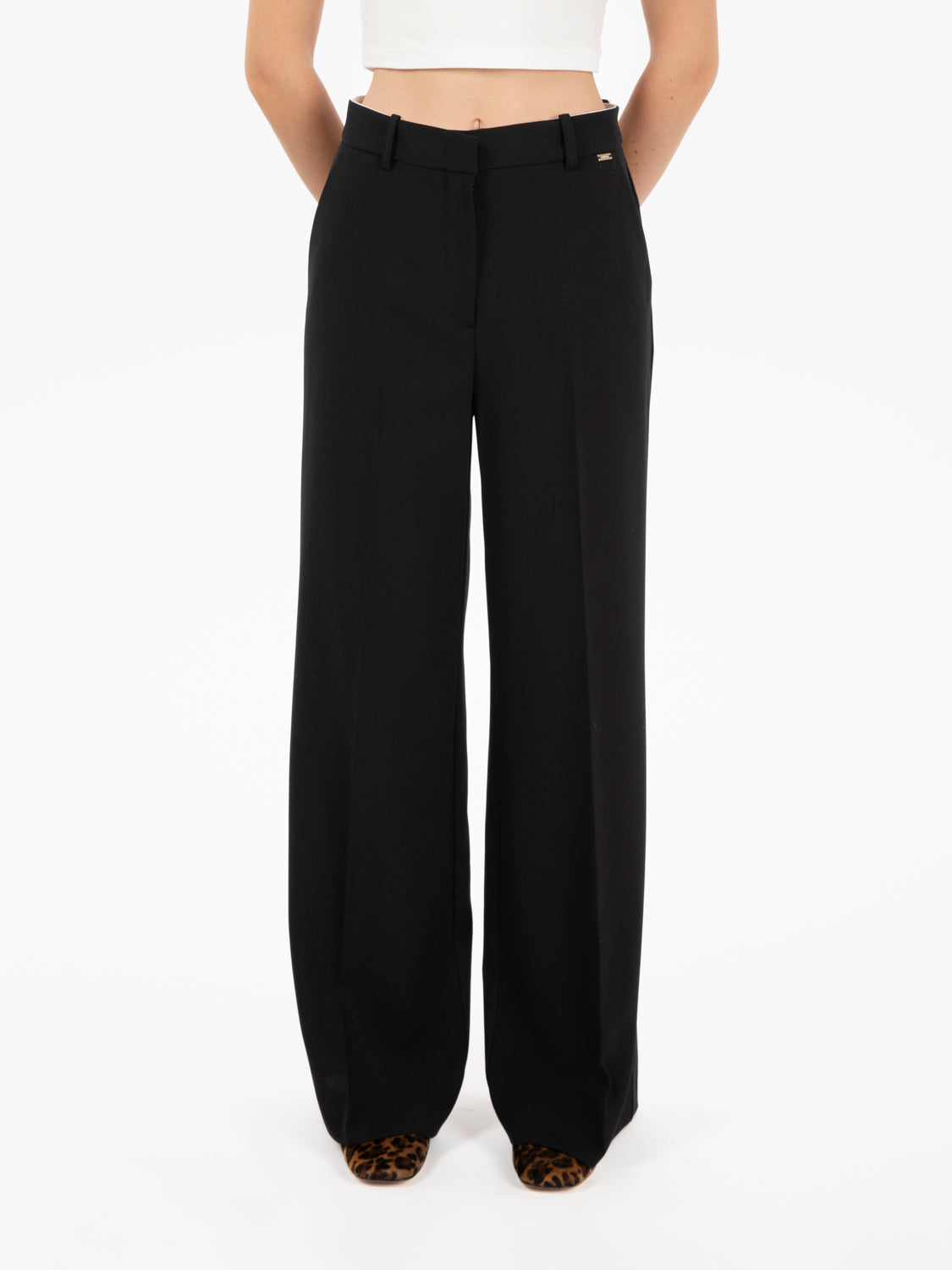 Pantaloni palazzo nero
