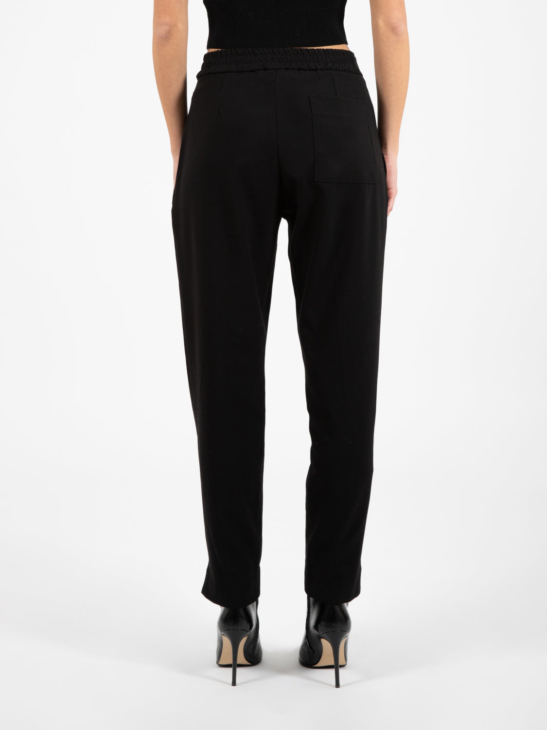 Pantaloni skinny elastico nero