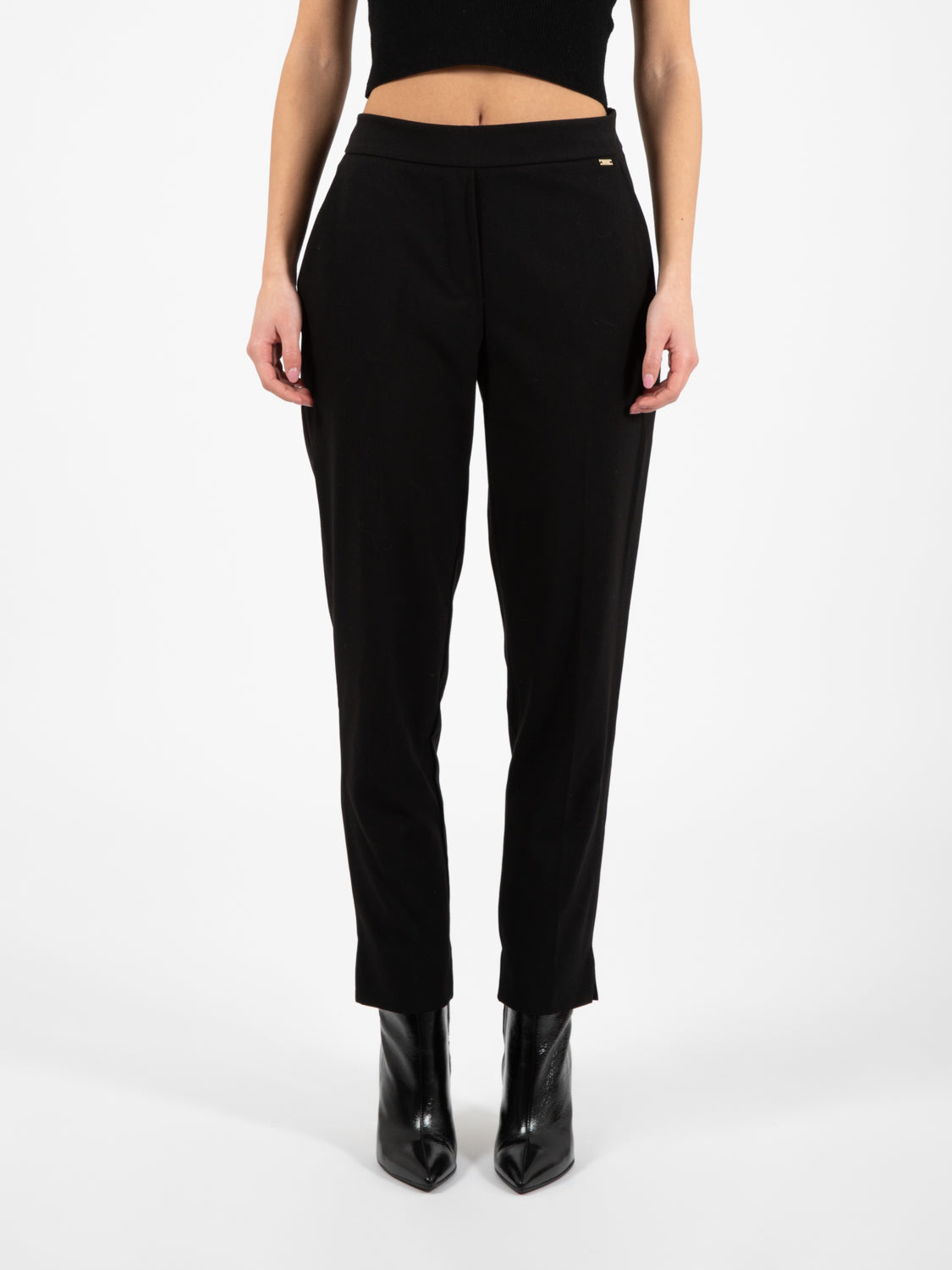 Pantaloni skinny elastico nero