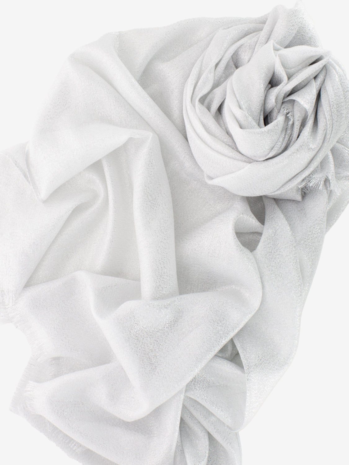 Pashmina con filo lurex argento