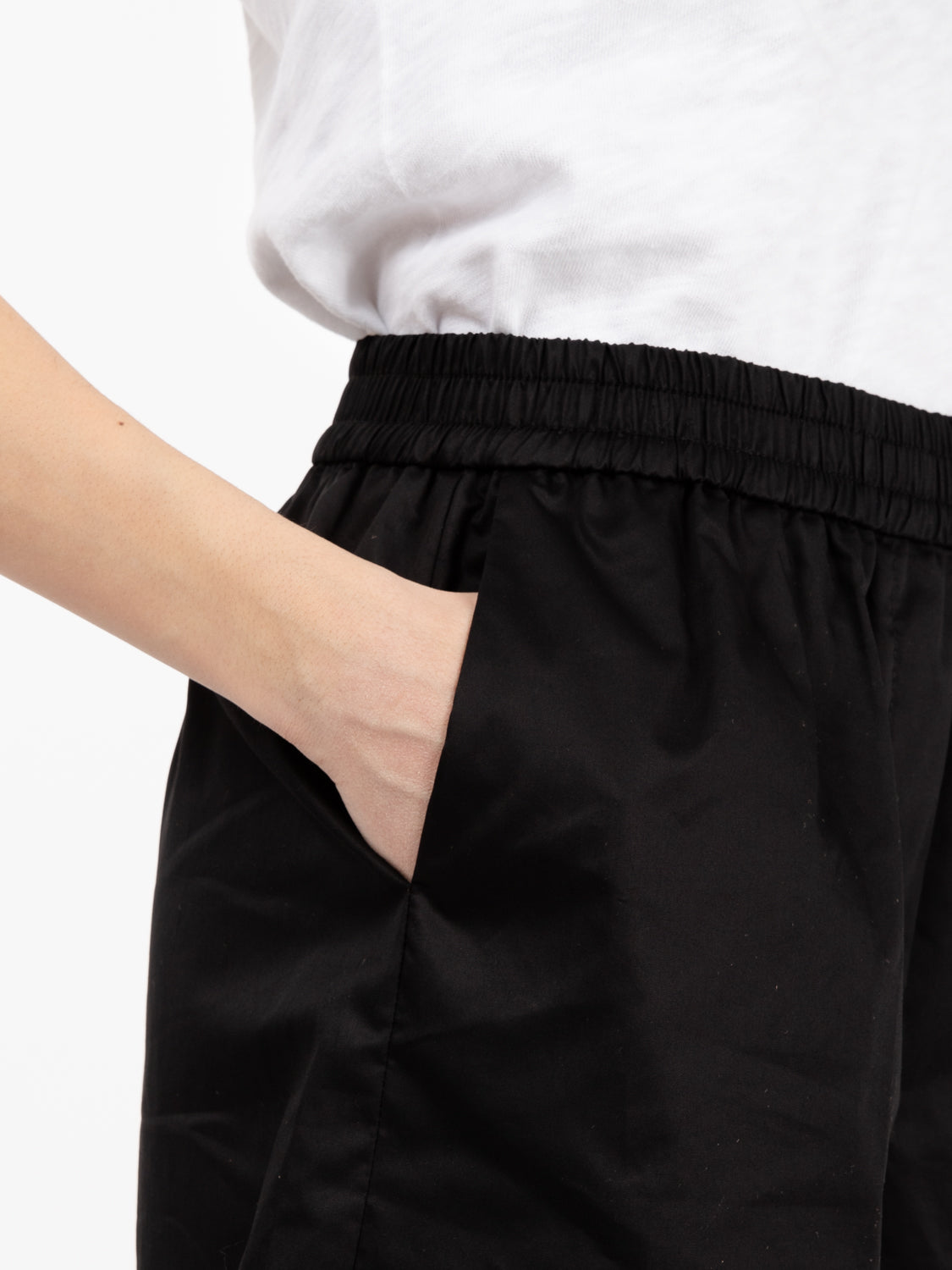 Shorts in cotone nero