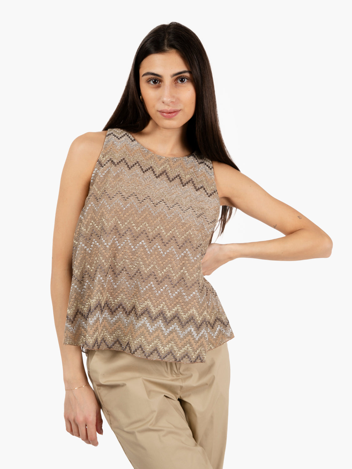 Gold laminated top