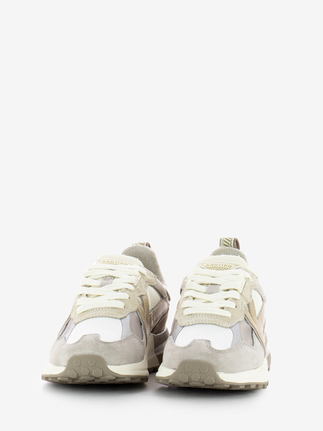 Sneakers Detroit white / gold / beige