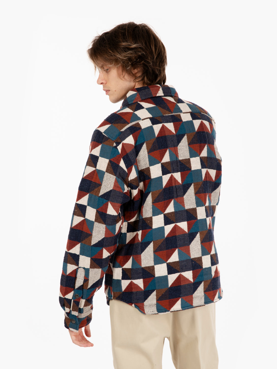 Giacca Woody a fantasia geometrica multicolor