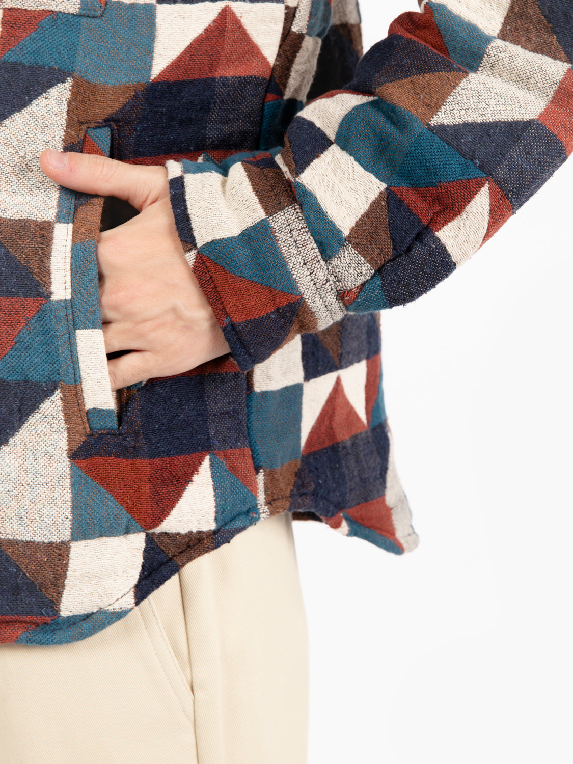 Giacca Woody a fantasia geometrica multicolor