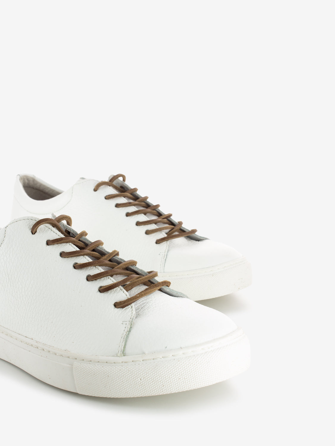 Sneakers in pelle bianca