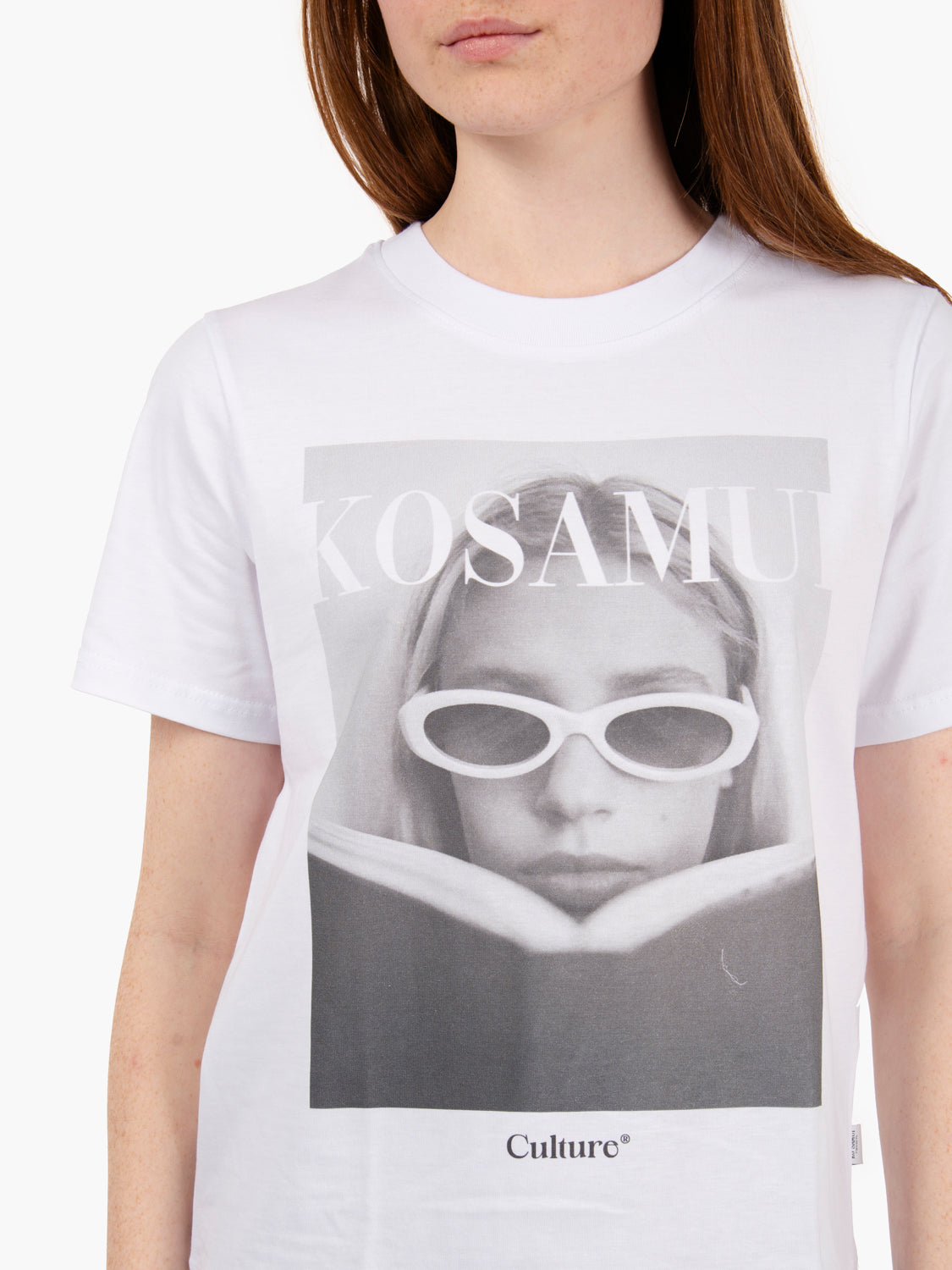 Culture regular fit white t-shirt