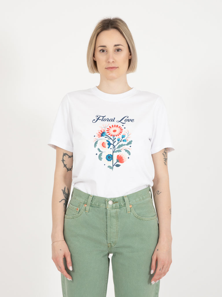 KO SAMUI - T-shirt daring Floral regular fit white