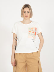 KO SAMUI - T-shirt Gallery over fit cream