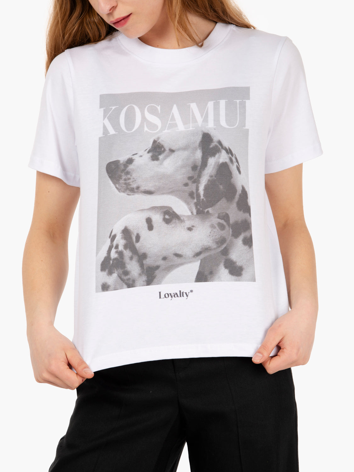 T-shirt Loyalty regular fit bianca