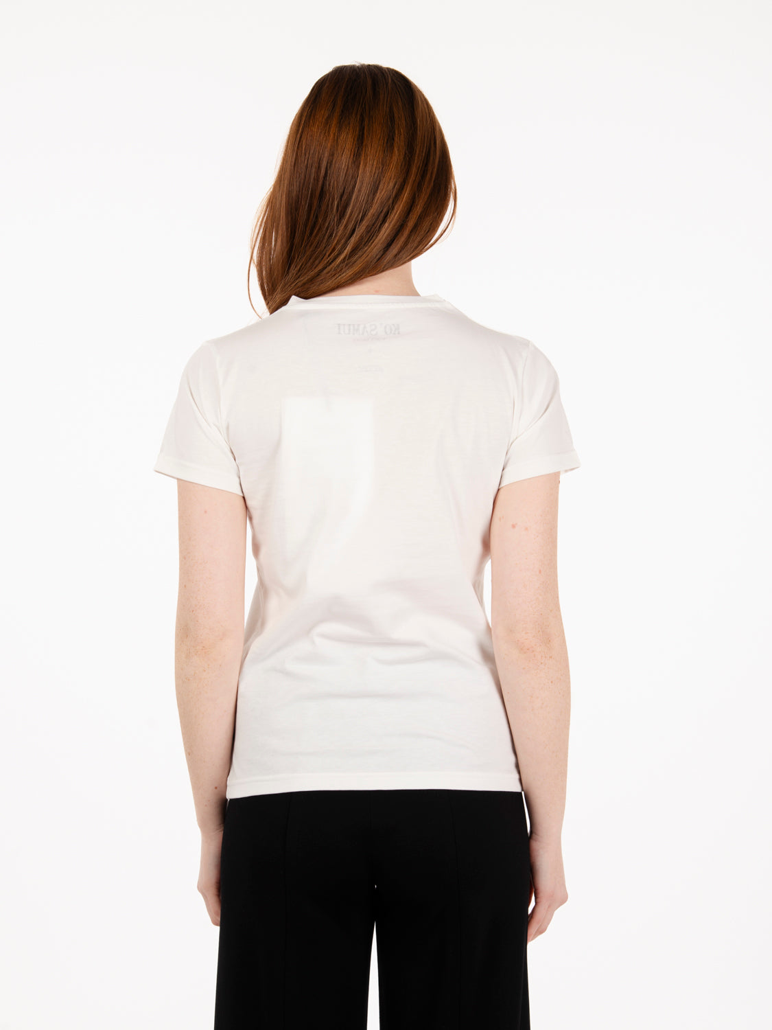Monart slim fit white / multicolor t-shirt