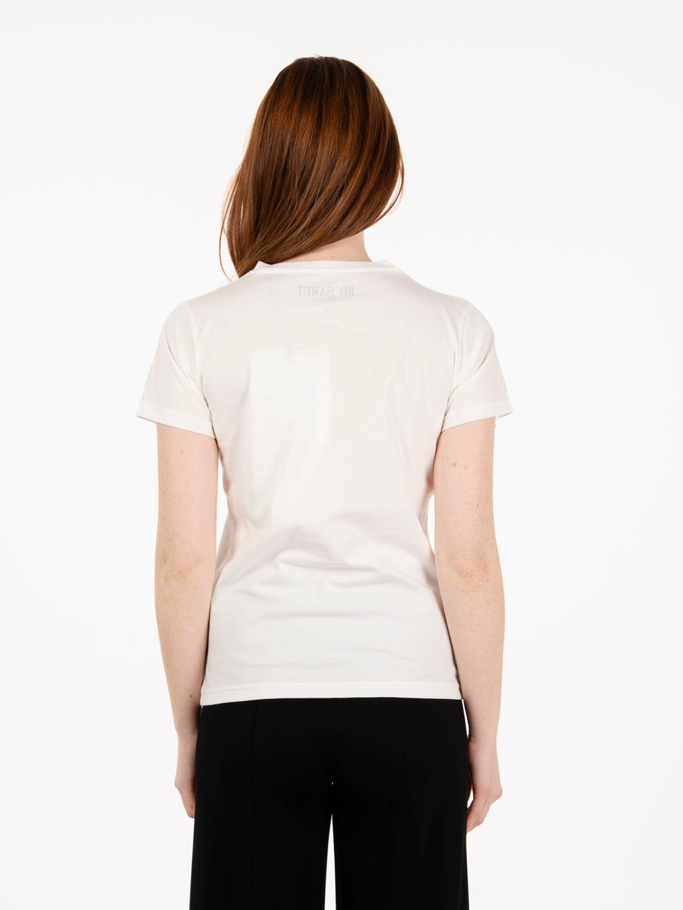 Monart slim fit white / multicolor t-shirt