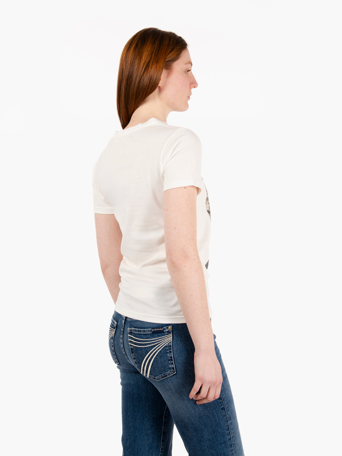 Seaside slim fit cream / multicolor t-shirt