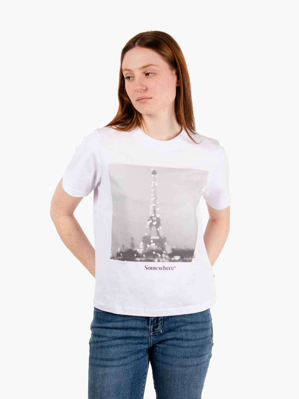 Somepari regular fit white t-shirt