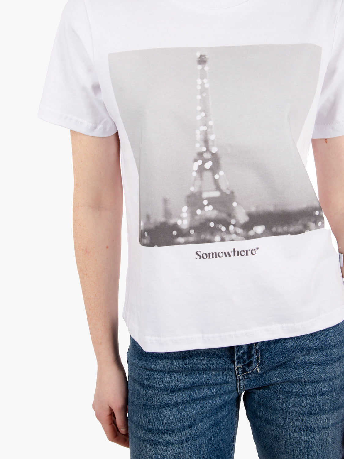 Somepari regular fit white t-shirt